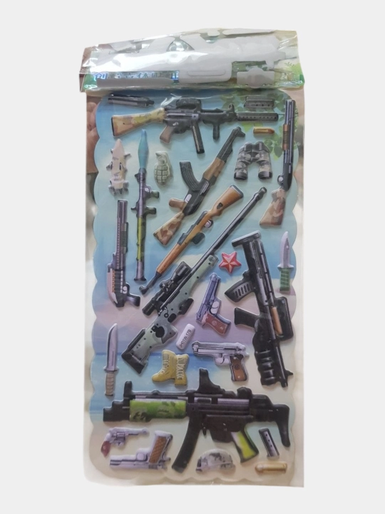 Hajmli stikerlar qizlar va o'g'il bolalar uchun, ikki qatlamli ko'pikli stiker, 2 varaq