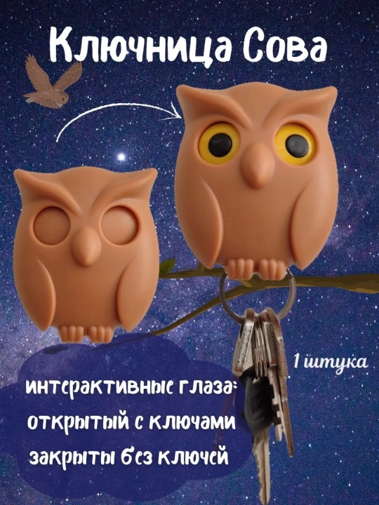 Devorga o'rnatilgan kalit ushlagich, magnit boyo'g'li