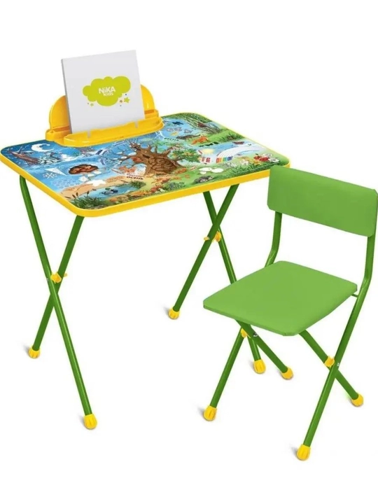 Rivojlantiruvchi toplam, yigma stol va stul Nika Kids KP2, 3-7 yoshdagi bolalar uchun
