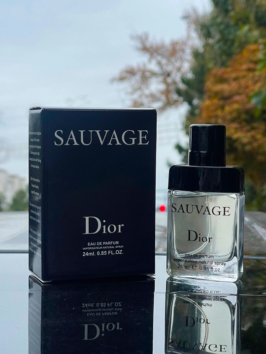 Мужская парфюмерная вода SAUVAGE DIOR, 24 мл пробник мини духи - 