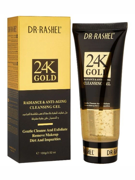 Yuz uchun niqob 24K Gold radiance & anti-aging cleansing gel, 100 ml - 