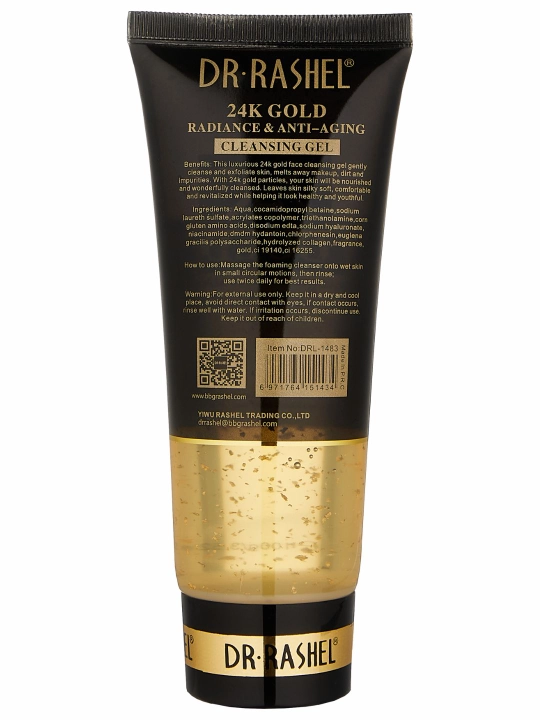 Yuz uchun niqob 24K Gold radiance & anti-aging cleansing gel, 100 ml