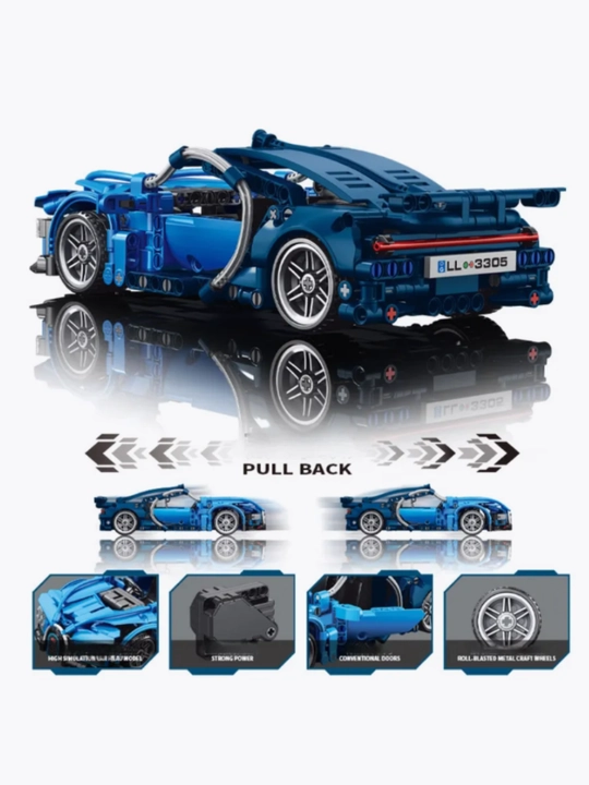 Konstruktor Technic Ferrari, Bugatti, Porshe, Lamborghini, mototsikl, superkar