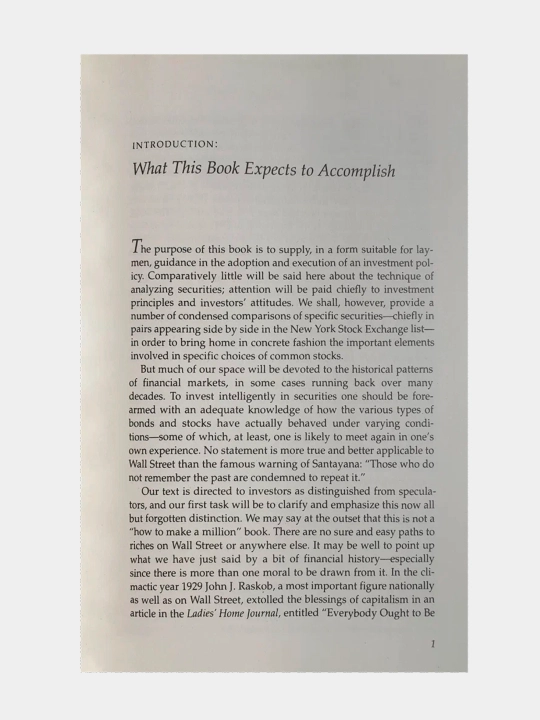 The Intelligent Investor, Benjamin Graham