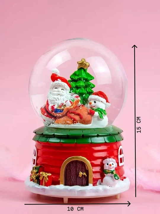 Qorli shar Santa Klaus, Yangi yil, musiqa bilan