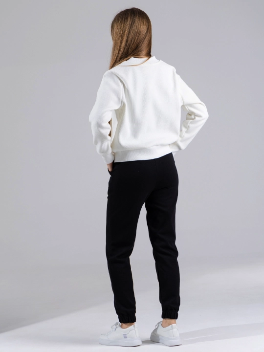 Bumbacel ayollar uchun bomber jaket va shimlar to‘plam