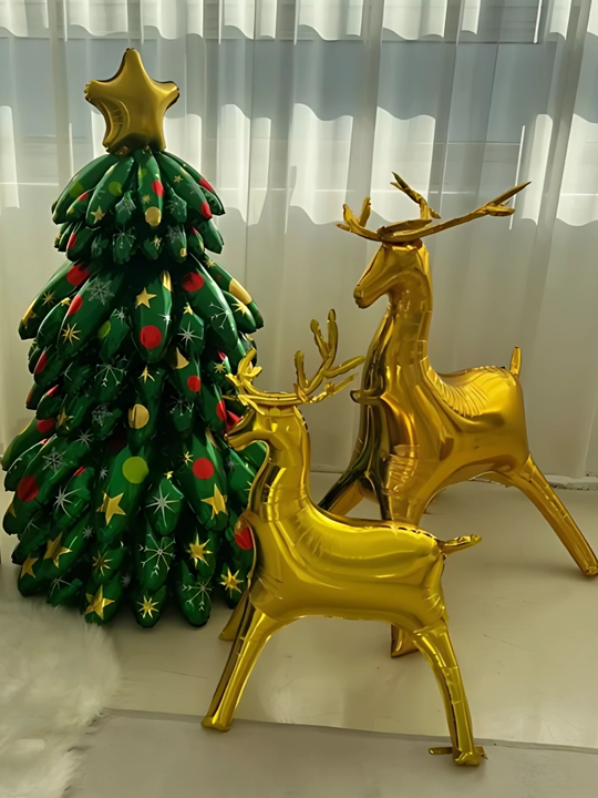 Новогодние фольгированные шары