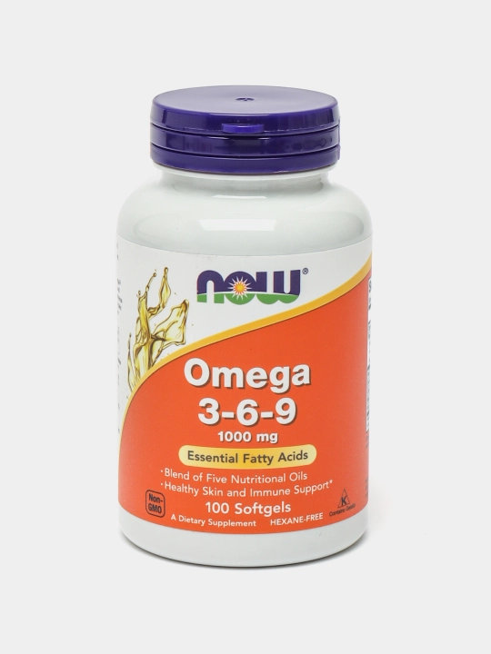 NOW Foods, Омега 3-6-9, 1000 мг, 100 капсул