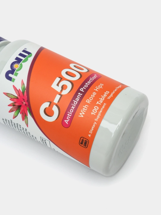 NOW Foods, C-500 shipovnik, 100 tabletkalar