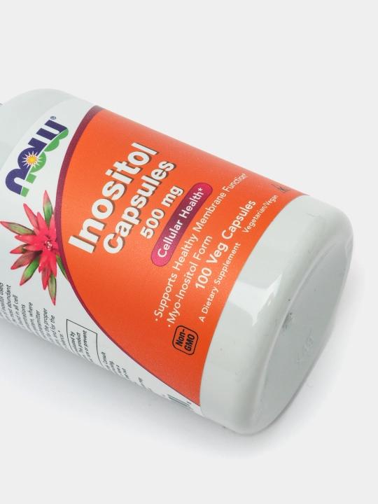 NOW Foods, Inositol kapsulalari, 500 mg, 100 vegetarian kapsulalari