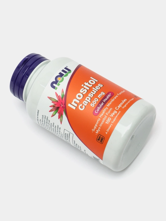 NOW Foods, Inositol kapsulalari, 500 mg, 100 vegetarian kapsulalari