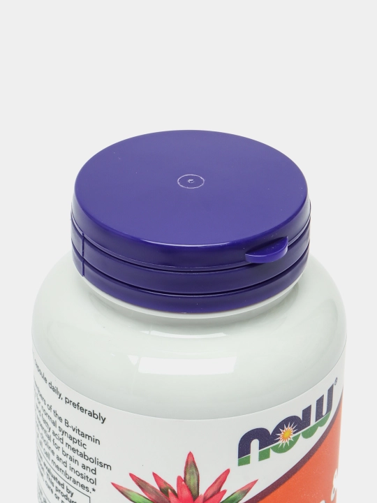 NOW Foods, Xolin va inozitol, 100 vegetarian kapsulalari