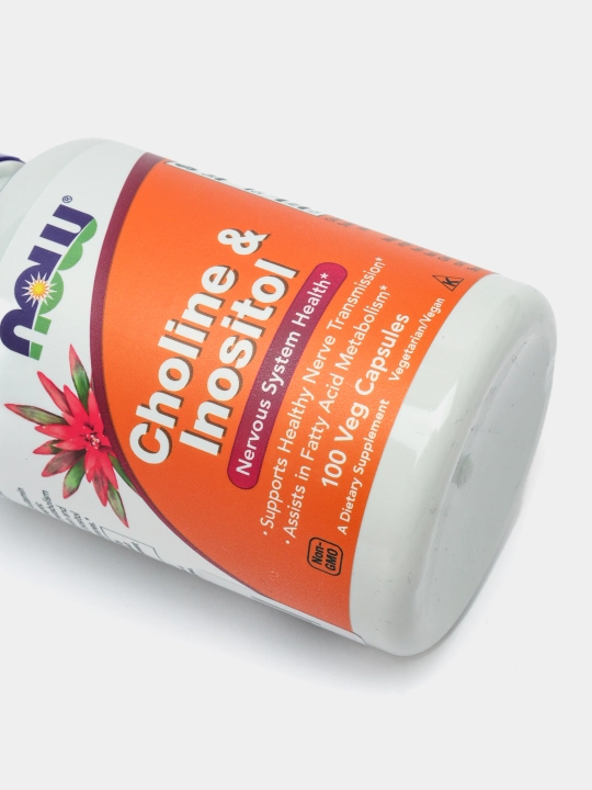 NOW Foods, Xolin va inozitol, 100 vegetarian kapsulalari