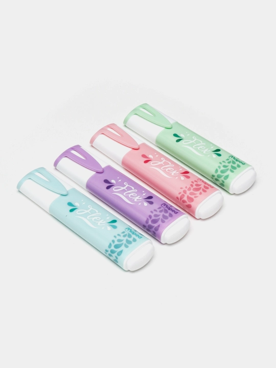 Matn markeri Maped Flex pastel highlighters X4 BOX 740308