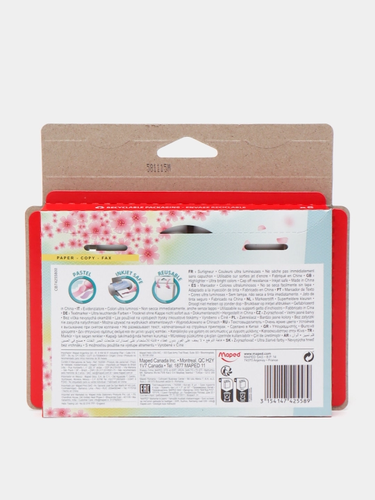 Matn markeri Maped, 6 rangli pastel 742558