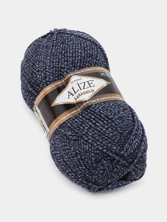 Нить для вязания Alize Lanagold, 49% шерсть, 51% акрил, 100 г, 240 м