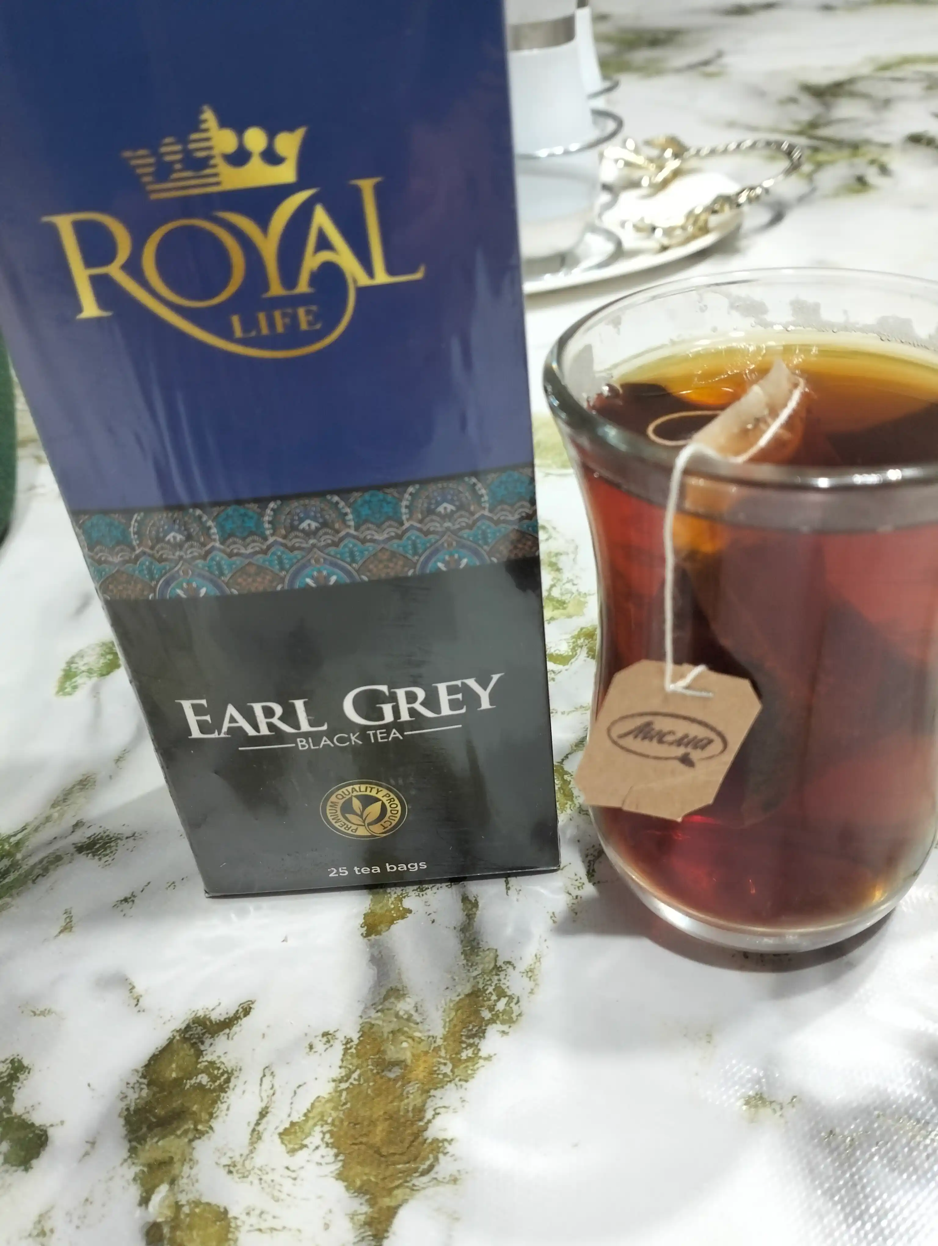 Qora choy Royal Life Earl grey, 25 paketchalarda, 150 g