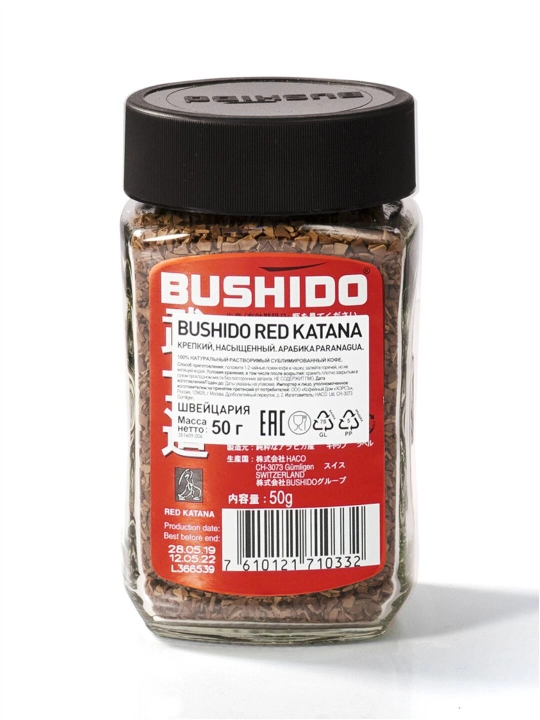 Растворимый кофе Bushido Red Katana, 50 гр
