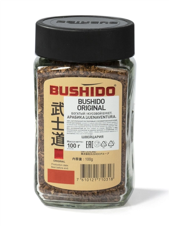 Растворимый кофе Bushido, 100 г