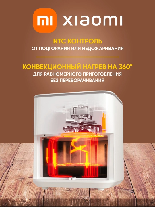 Xiaomi Smart Air Fryer 4.5, 5.5, 6.5, 10, 12L aqlli aerogril, Global qovurish pechi