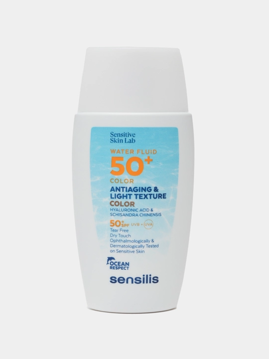 Солнцезащитный флюид для лица SPF 50+ Sensilis Water Fluid 50+ Color, 40 мл