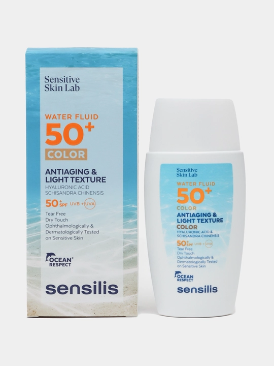 Солнцезащитный флюид для лица SPF 50+ Sensilis Water Fluid 50+ Color, 40 мл