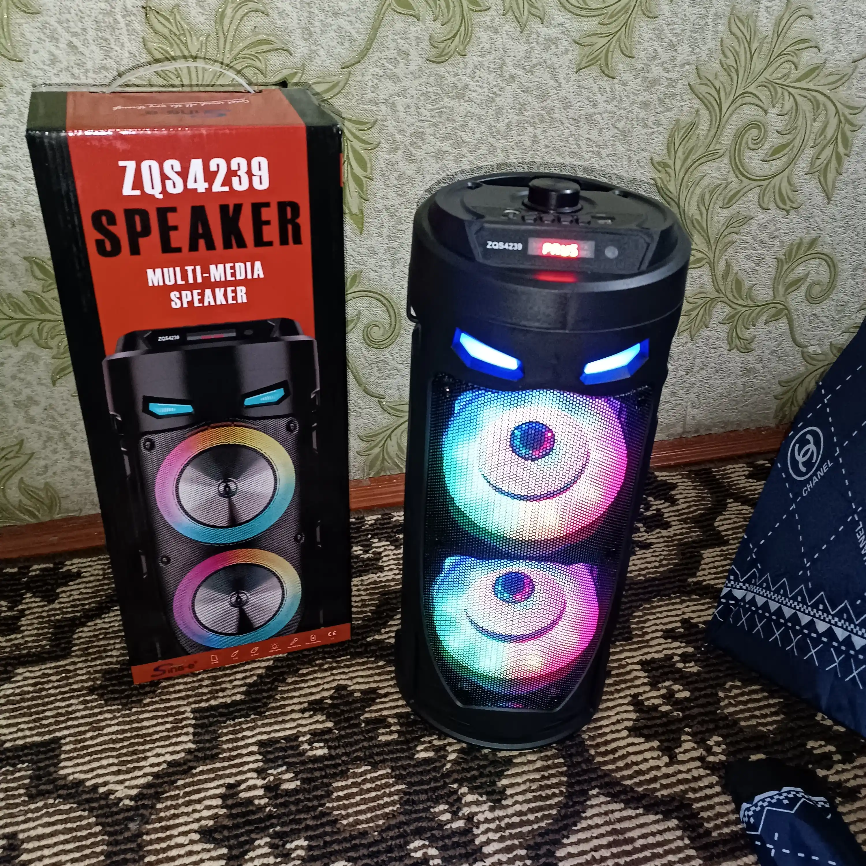 Portativ simsiz kolonka Sing-e, musiqali karaoke, Bluetooth, mikrofon sovg'aga