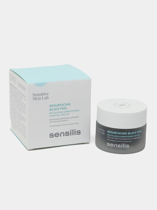 Пилинг для лица Sensilis Resurfacing Black Peel с древесным углём, 50 мл