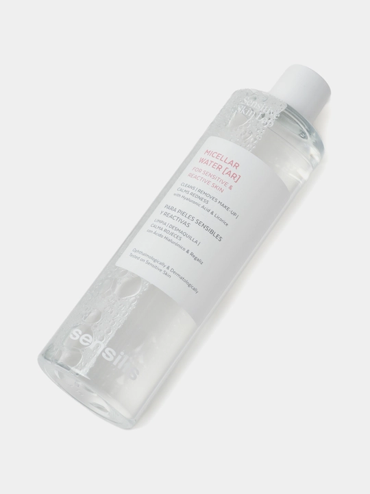 Мицеллярная вода для лица Sensilis Micellar Water AR 400 мл, средство для снятия макияжа