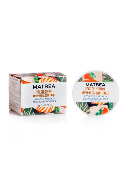 Крем гель для лица двойное увлажнение Bio World Matbea, 50 мл, уход за кожей лица