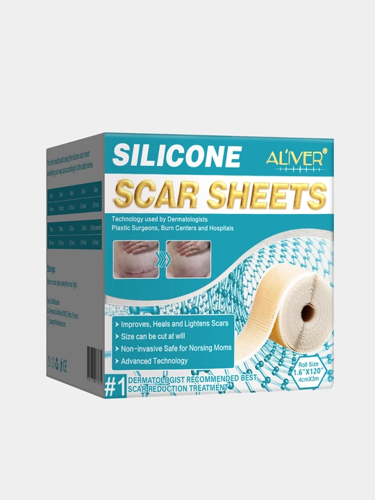 Patch chandiqlar va yaralar ALIVER, silikon, plastir shifo, rulon 1.5 - 3 metr