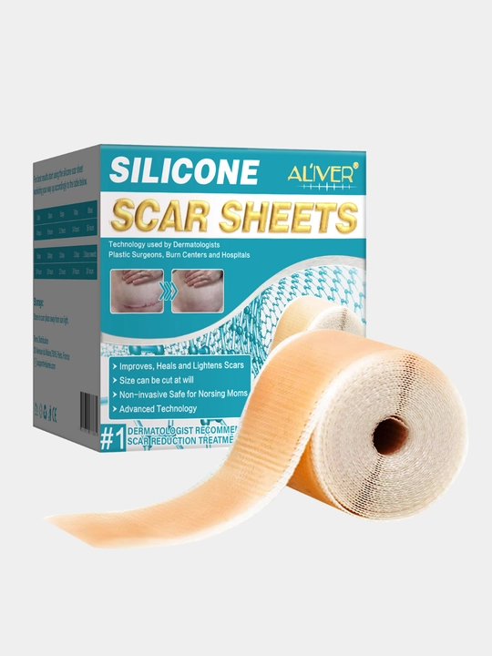 Patch chandiqlar va yaralar ALIVER, silikon, plastir shifo, rulon 1.5 - 3 metr