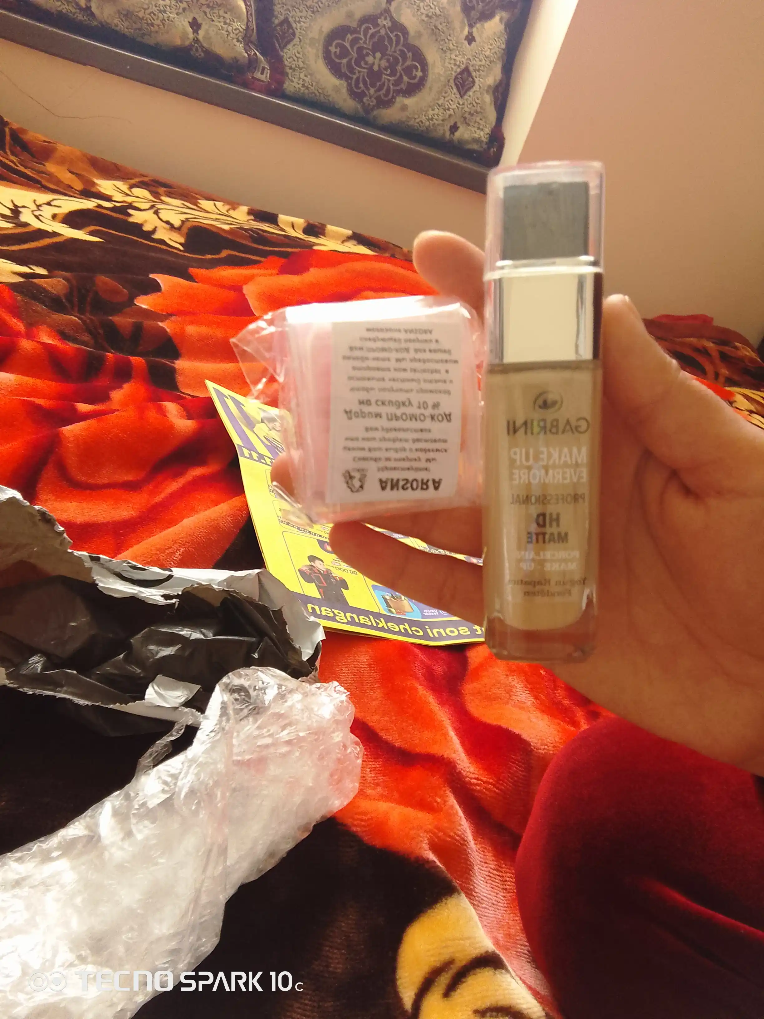 Gabrini Tonal kremi, HD Matte Make Up Evermore, xira, 30 ml