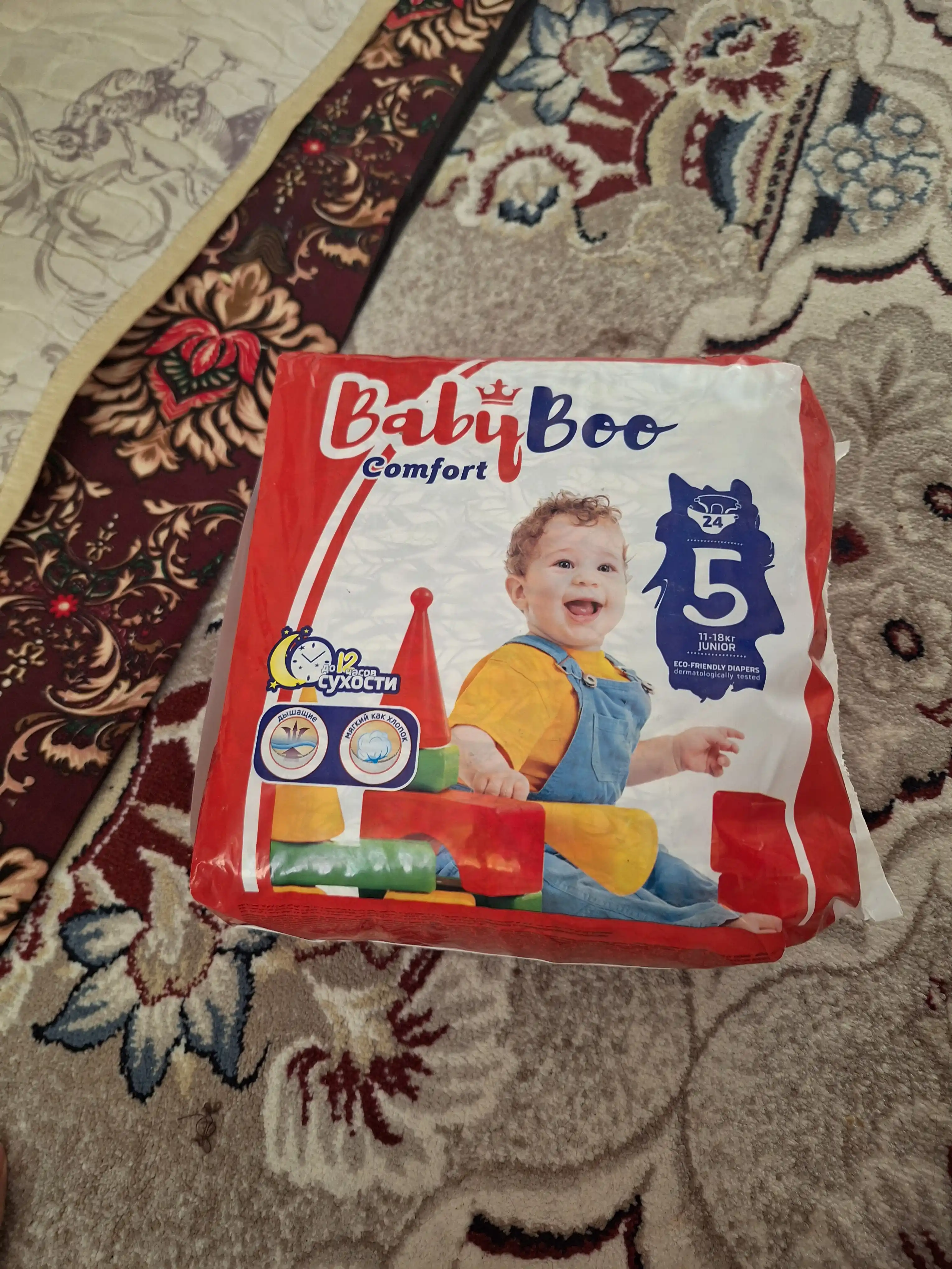 Детские подгузники BabyBoo Comfort №5, 11-18 кг, 24 шт