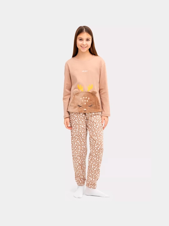 Pijama shimlar bilan, issiq, paxta
