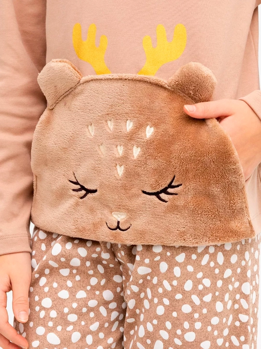 Pijama shimlar bilan, issiq, paxta