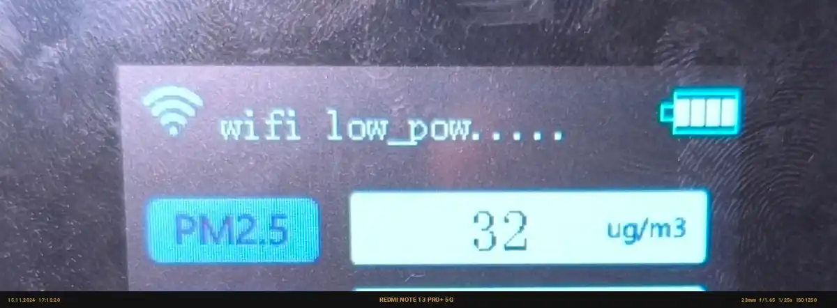 Aqlli havo sifatini aniqlash qurilmasi Tuya Wi-Fi PM2.5 TVOC CO2 CH2O
