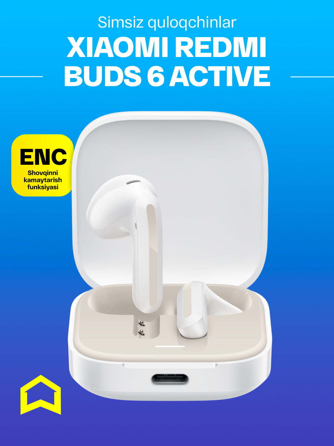Наушники беспроводные Xiaomi Redmi Buds 6 Active, 30 часов без ...