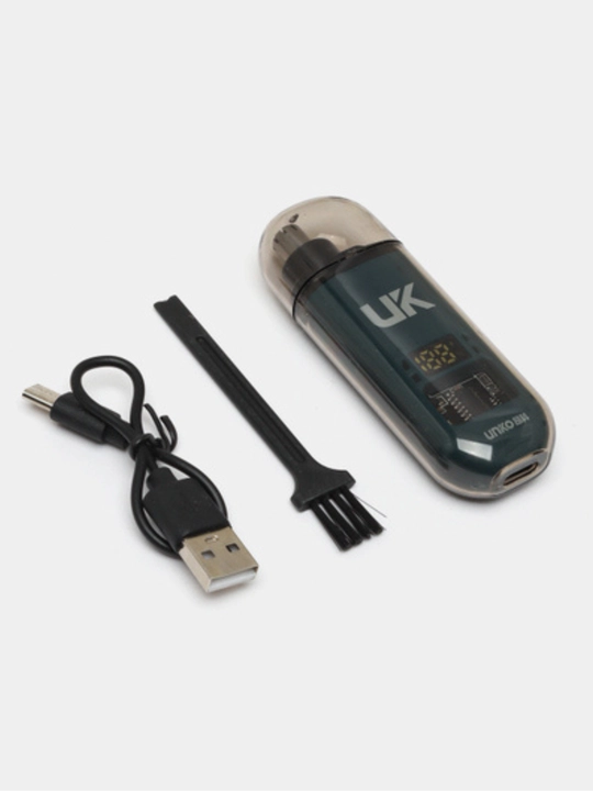 Burun va quloq trimmeri Elektr, LED displeyli, USB zaryadlovchili portativ mini trimmer