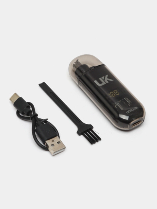 Burun va quloq trimmeri Elektr, LED displeyli, USB zaryadlovchili portativ mini trimmer