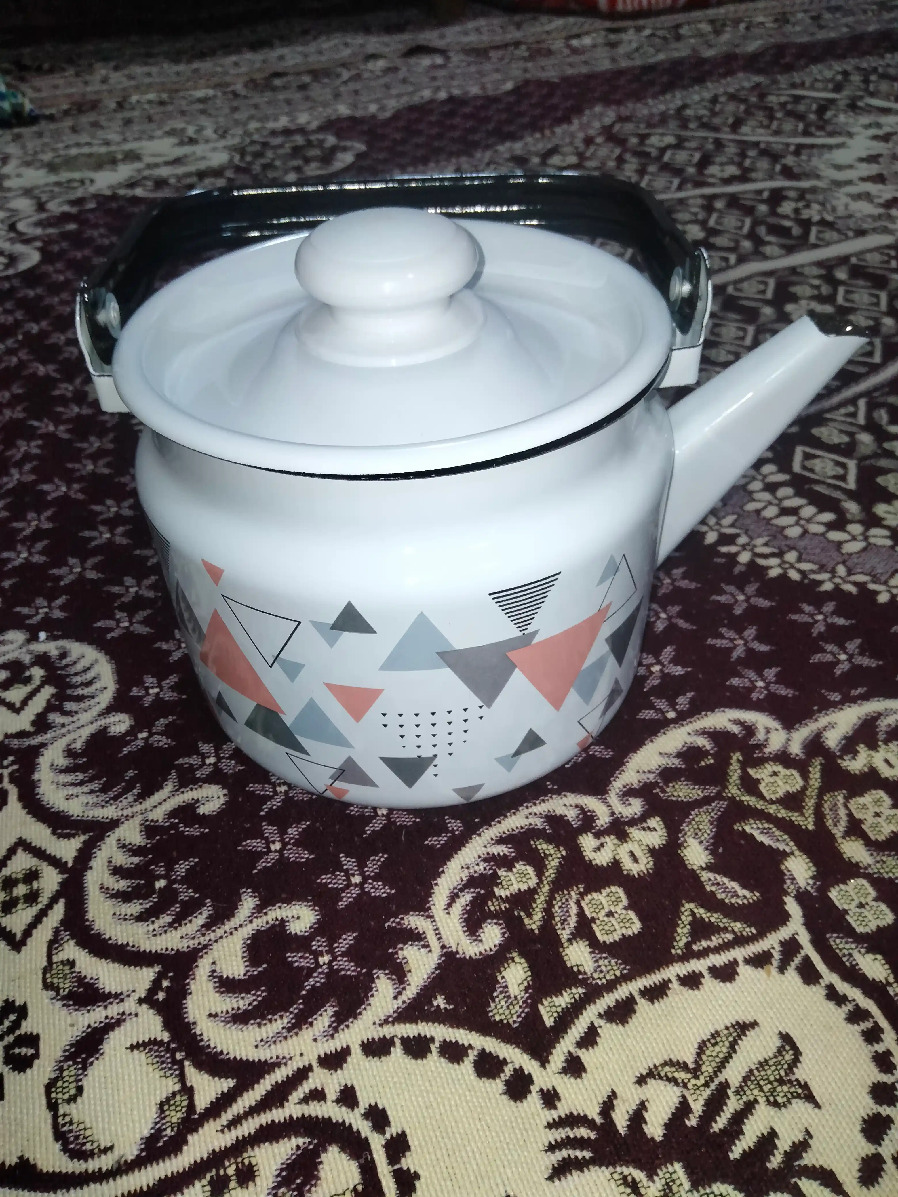 Чайник с крышкой, чайник заварочный, 2.0 л, эмалированный