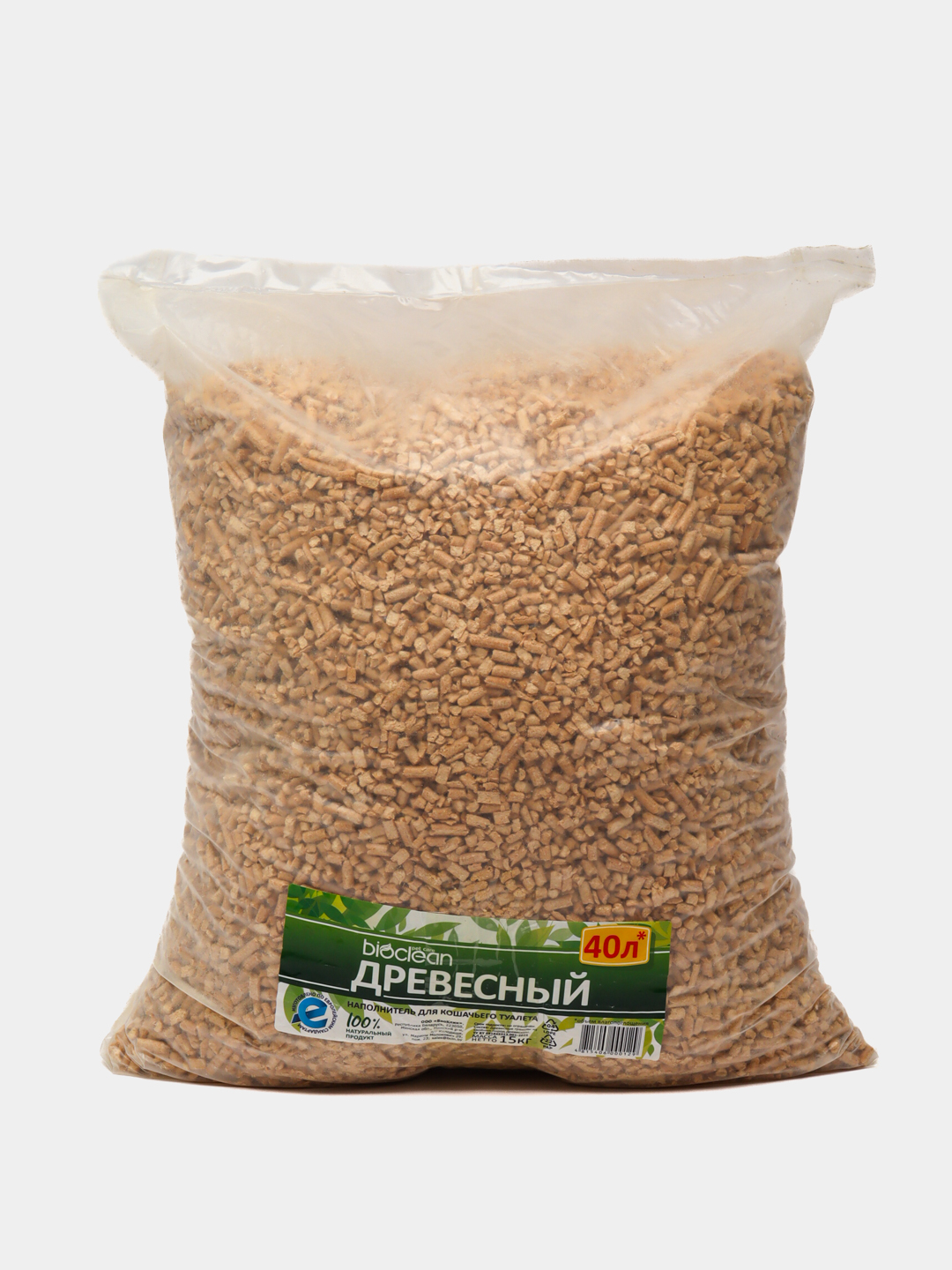 Mushuk uchun yog'och to'ldiruvchi, 15 kg - 