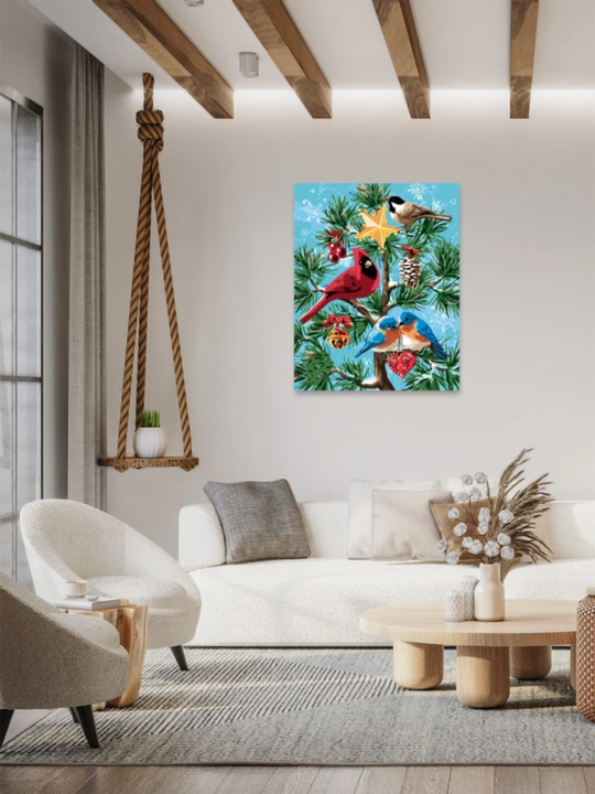 Raqamlar bo'yicha rasm chizish ARTERY, Qish, Yangi Yil, holstda chizmachilik, 40 * 50 sm