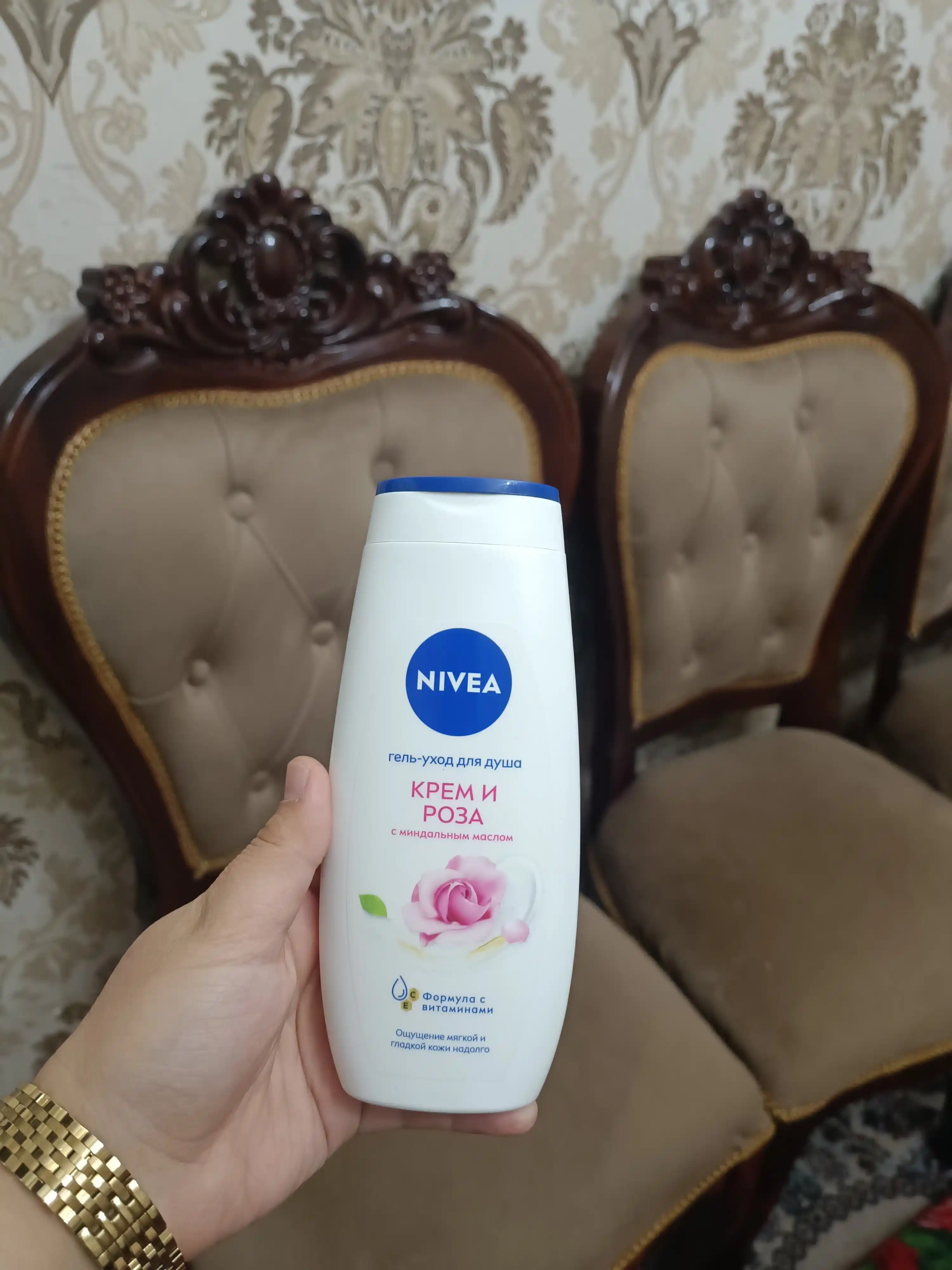 Крем-гель для душа Nivea, крем и роза, 250 мл