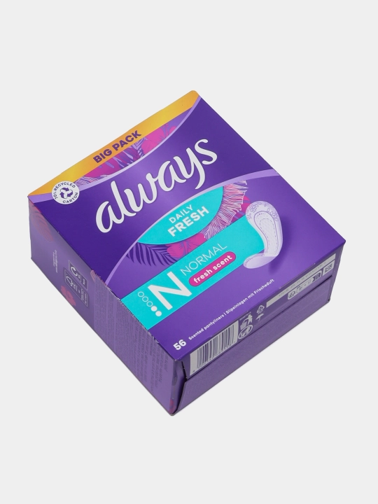 Ежедневные прокладки Always Normal Fresh Scent, 56 шт