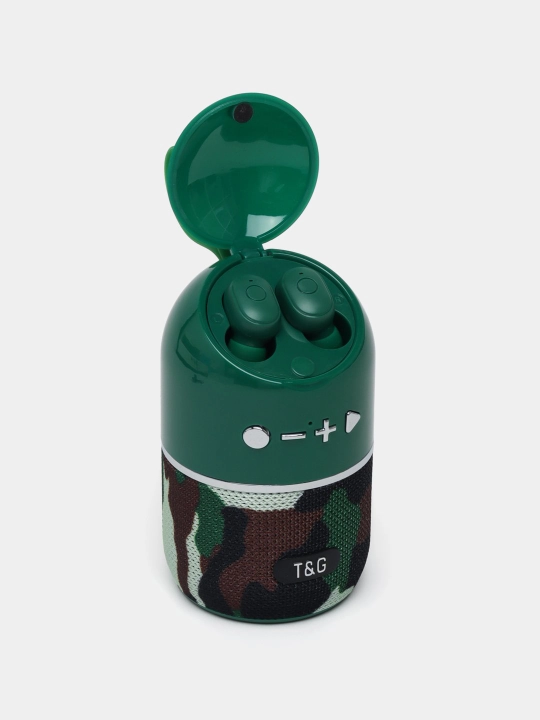 Simsiz mini Bluetooth dinamik + quloqchinlar T&G TG805, TWS, 2 tasi 1 da - 