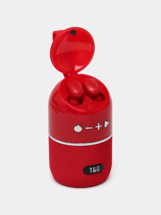 Simsiz mini Bluetooth dinamik + quloqchinlar T&G TG805, TWS, 2 tasi 1 da