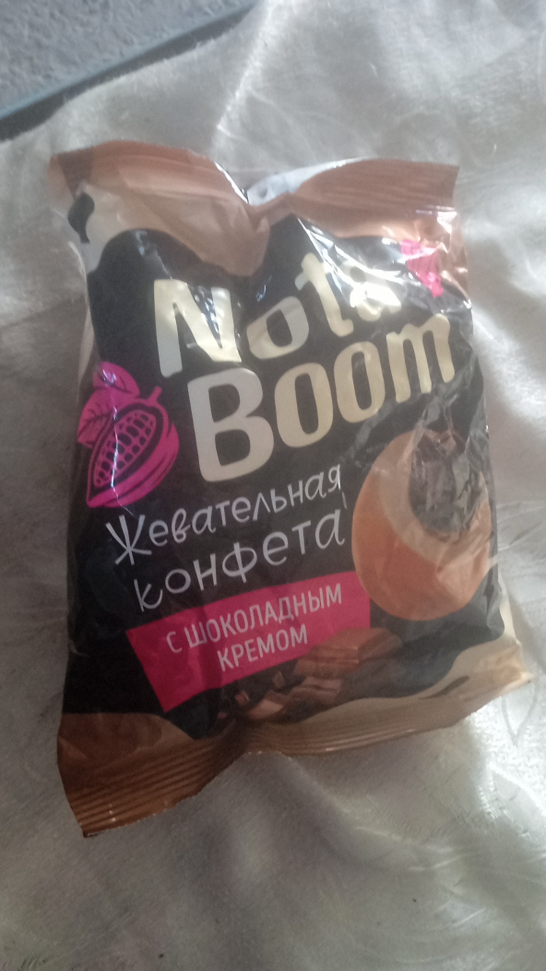 Saqichli konfeta Nota Boom shokoladli krem bilan, 500 g