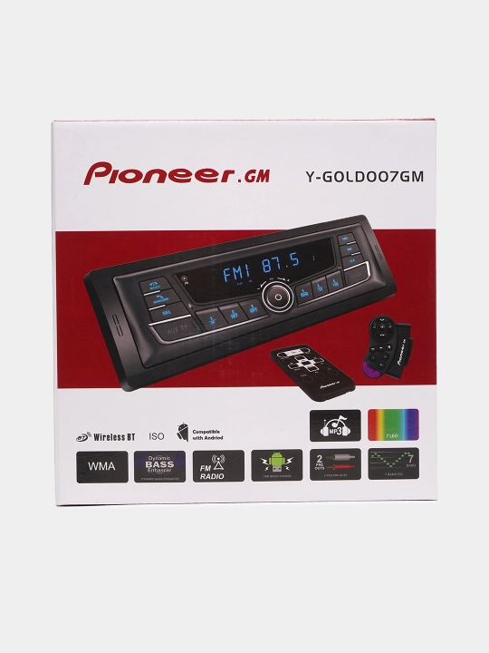 Автомобильная магнитола с джойстиком, Bluetooth, AUX, 2USB, FM-радио