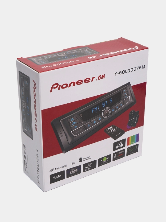 Автомобильная магнитола с джойстиком, Bluetooth, AUX, 2USB, FM-радио